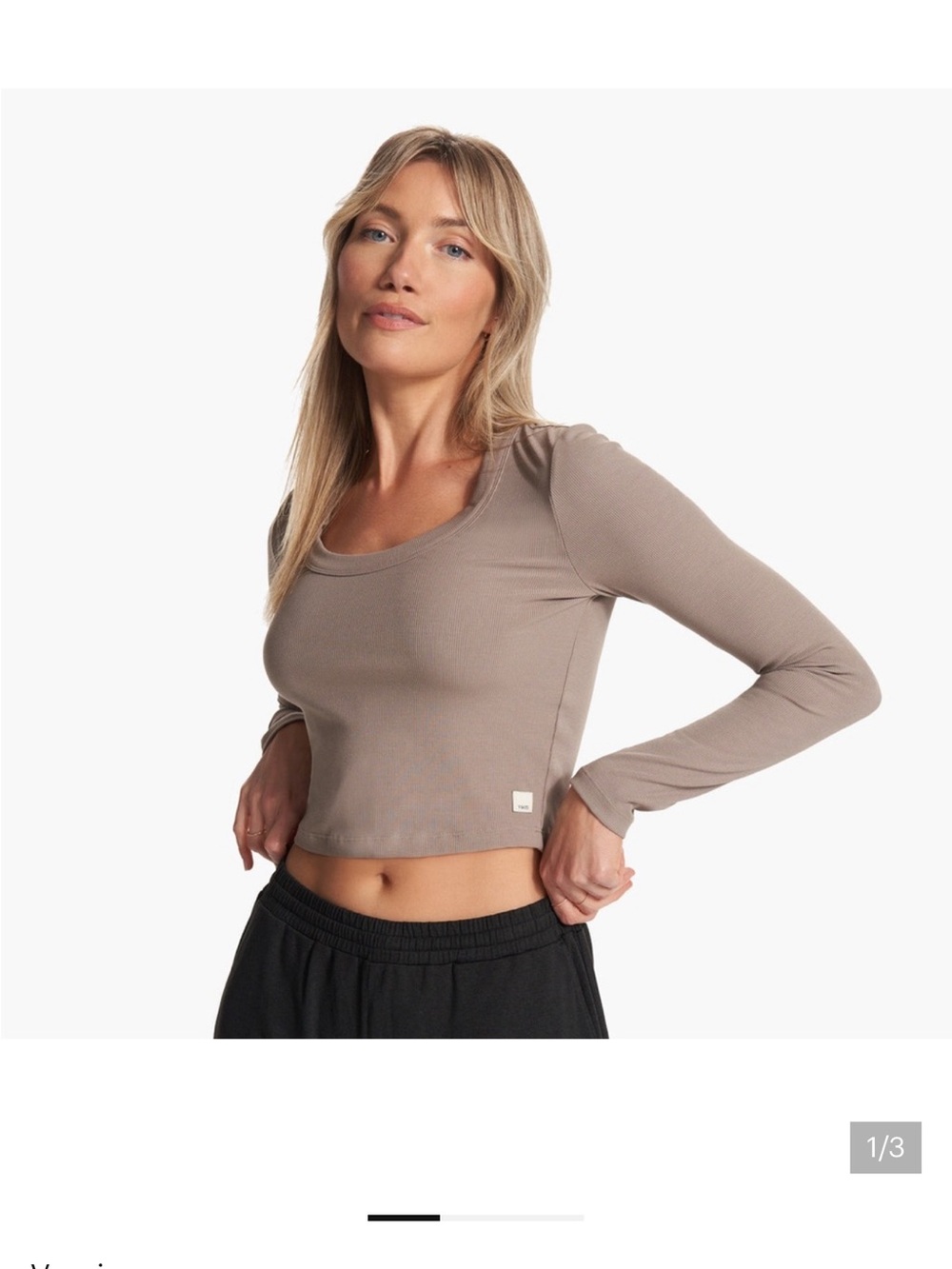 Vuori Scoop Long-Sleeve Pose Tee